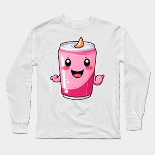 Soft drink cute T-Shirt cute giril Long Sleeve T-Shirt